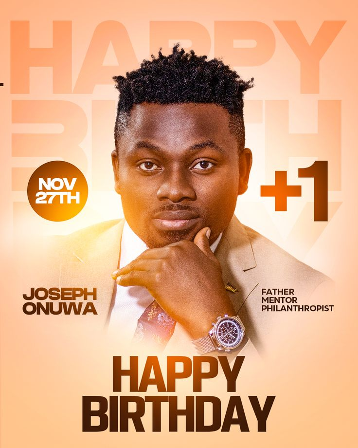 Joseph Onuwa birthday design